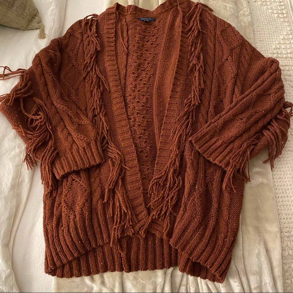 American Eagle Fringe Cardigan